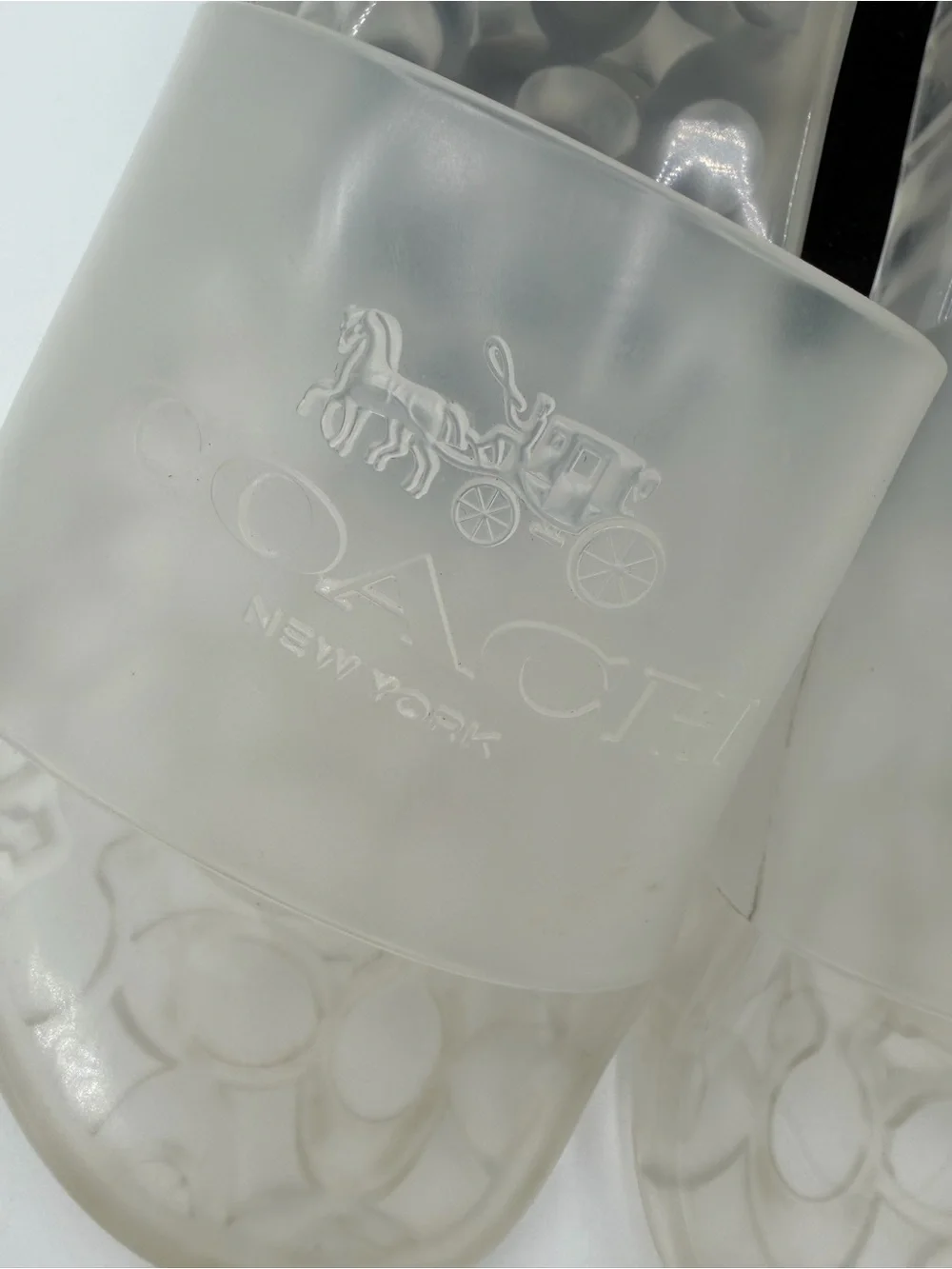 Coach Jelly Slides – Clear/Translucent – Size 9